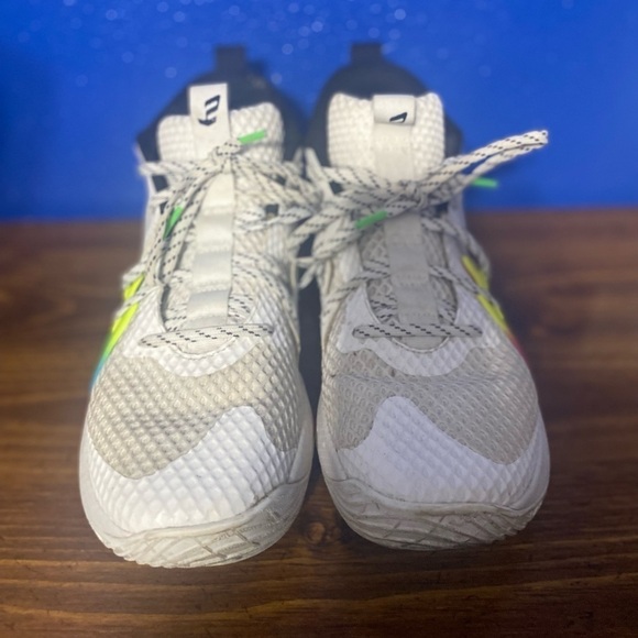 Under Armour White and Blue Athletic Shoes main image 10